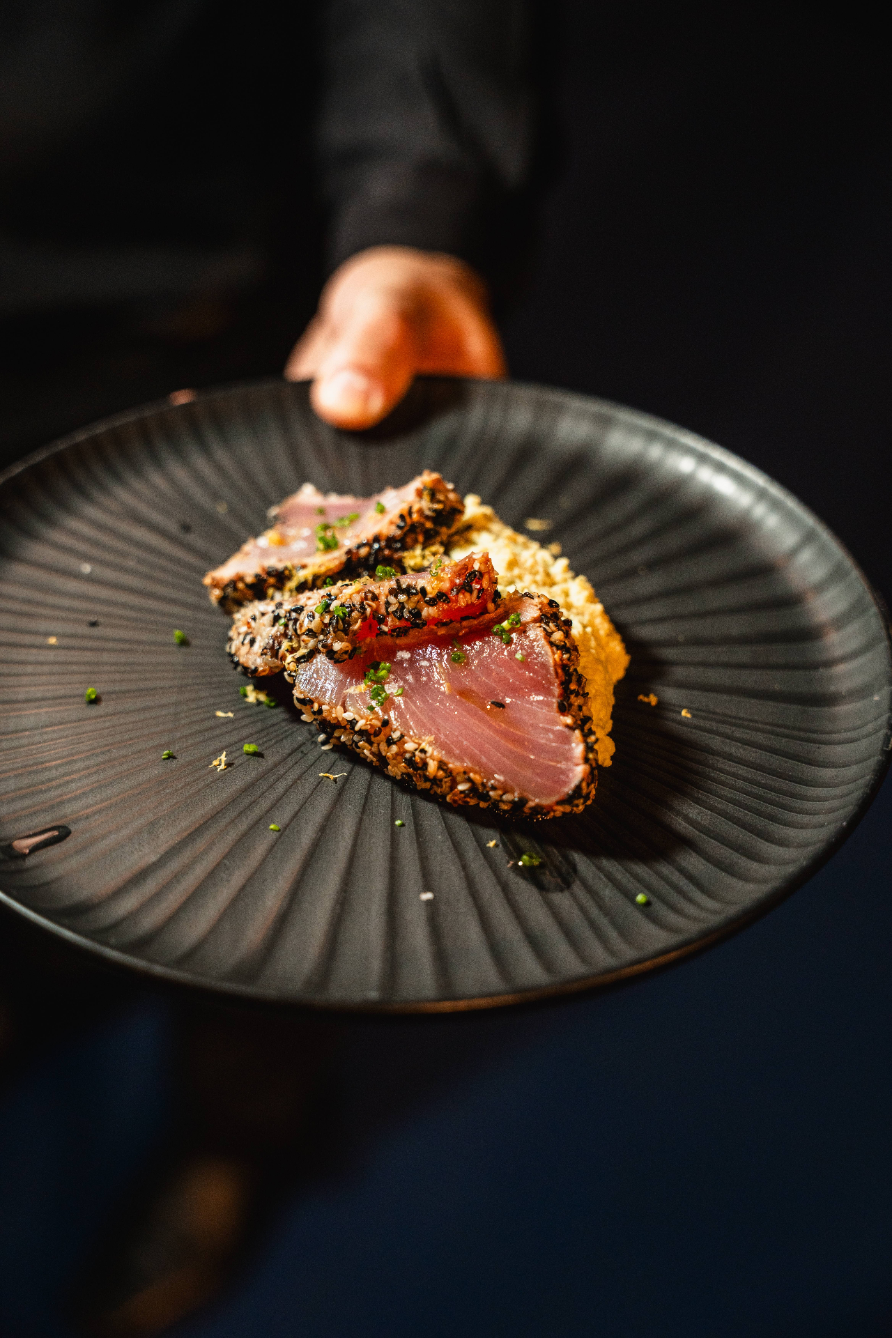 Match Point Mansion Rio Open — sesame-crusted tuna